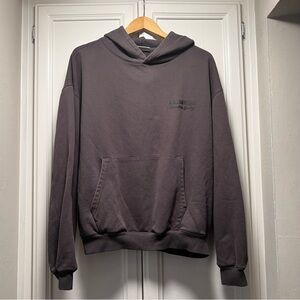 Vanquish Fitness Hoodie Dark Brown Gym Size Large Comfy Better Than Yesterday